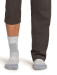 Pánské merino turistické ponožky ICEBREAKER Mens Hike+ Medium Crew, Blizzard Heather/Alloy velikost: 39-41,5 (S)