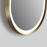 Zrcadlo se senzorem SAT Aurum 40x80 cm broušené zlato SATZAUR4080BZ SATZAUR4080BZ