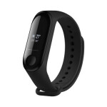 Silikonový řemínek Fixed Silicone Strap pro Xiaomi Mi Band 3/4, černý