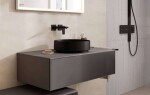 HANSGROHE - Xuniva Evo S Umyvadlo na desku, průměr 40 cm, bez přepadu, bez otvoru pro baterii, matná černá 60323670