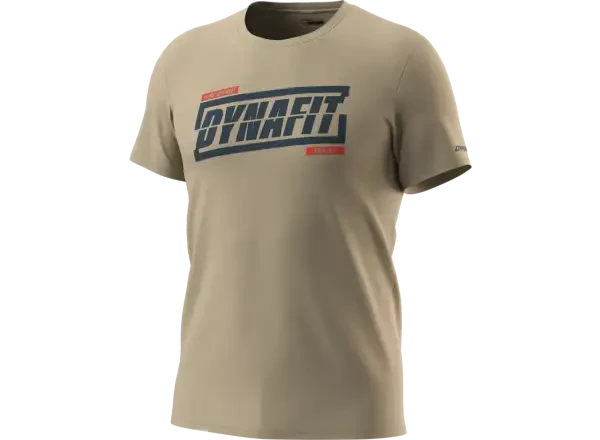 Dynafit Graphic Cotton pánské triko krátký rukáv Rock Khaki/Tabloid vel. M