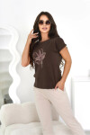 ARIN BLOUSE Čokoláda 36