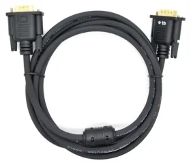 TB Touch VGA D-SUB 15pin černá / Video kabel VGA / M/M / Pozlacené konektory / 1,8 m (AKTBXVGAMMG180B)