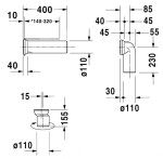 DURAVIT - Příslušenství Vario připojovací sada pro WC, bílá 0014220000