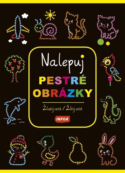 Nalepuj pestré obrázky žlutý