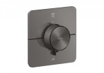 AXOR - ShowerSelect ID Termostatická baterie pod omítku, pro 2 spotřebiče, kartáčovaný černý chrom 36754340