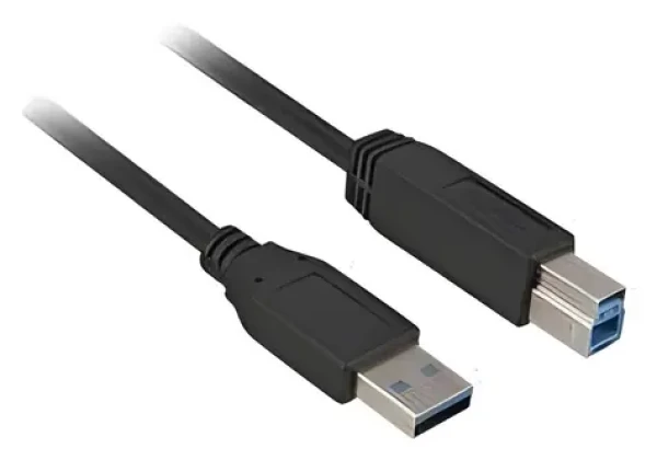 Sharkoon USB-A (M) - USB-B (M) 5 m černá / Kabel USB / USB 3.2 Gen 1 / 5 Gbps (4044951015665)