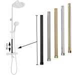 REA - Prodlužovací adaptér pro vanový/ sprchový set černý 50cm REA-K0880