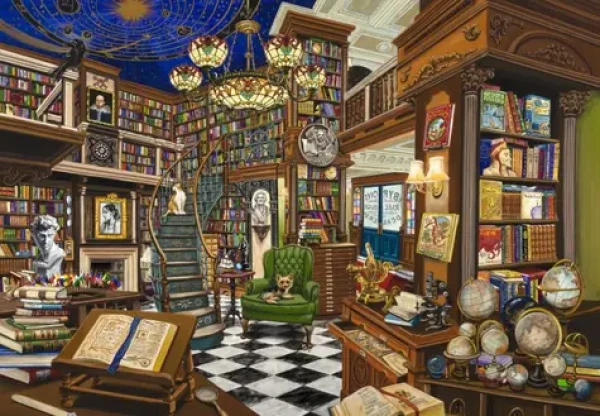 BLUEBIRD Puzzle Prodejce vzácných knih