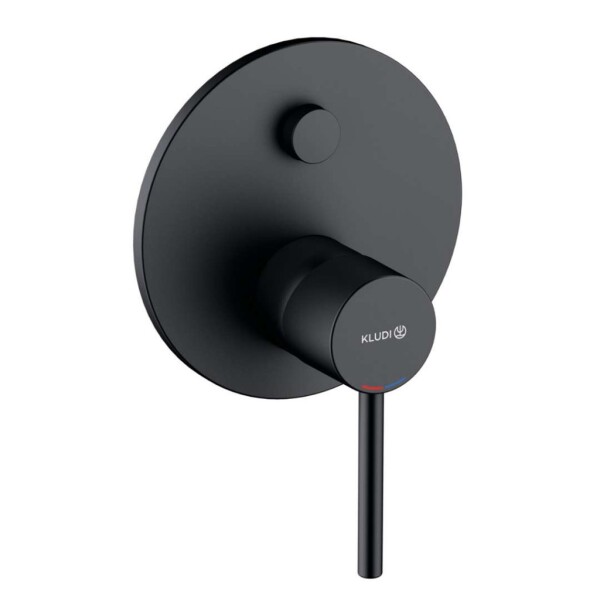 KLUDI - Bozz Baterie pod omítku, pro 2 spotřebiče, matná černá 387633976