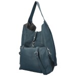 Trendy dámský koženkový set kabelek Lusiana, modrý