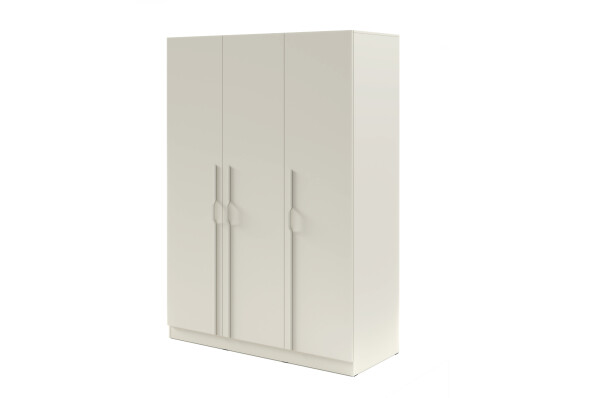 Šatní skříň Braga BR2 - Bez zásuvek Barva korpusu: Kašmír, Úchytky: Kovové