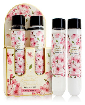 Set koupelový ESSENTIAL BOTANICALS v dárkové krabičce Třešňový květ 2x 60ml
