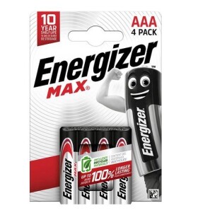 Alkalické mikrotužkové baterie AAA 4ks - Energizer Max