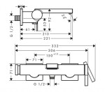 HANSGROHE - Tecturis E Vanová baterie, kartáčovaný bronz 73420140