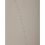 Židle jídelní, krémová ekokůže, pohupová podnož broušený nerez