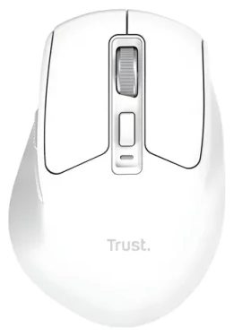 Trust Niven Comfort bílá / Myš / bezdrátová / dobíjecí baterie / USB + Bluetooth / 3200 DPI (26022)