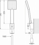 MEXEN/S - Uno R45 vanová baterie s příslušenstvím, zlato 7143R45-50