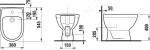 JIKA - Lyra plus Stojící bidet, 530x400x360 mm, bílá H8323810003041