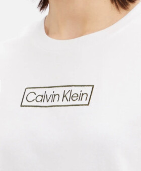 Dámský kraťasový set QS6804E 0SR bílá/khaki Calvin Klein bílá/khaki