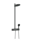 HANSGROHE - Pulsify S Sprchový set s termostatem, průměr 26 cm, 3 proudy, EcoSmart, kartáčovaný černý chrom 24241340