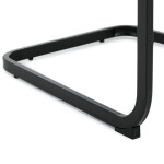 Židle jídelní, cappucino látka, černý kov