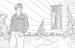 Beetlejuice: The Official Coloring Book, antistresové omalovánky, Alan Robert