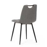 Jídelní židle, šedá, látka, DCL-V2017 GREY2