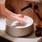 HANSGROHE - Xuniva Evo S Umyvadlo na desku, průměr 40 cm, bez přepadu, bez otvoru pro baterii, matná béžová 60323780