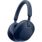 Sony WH-1000XM5 Headset uzavřená (Over Ear) Bluetooth® stereo modrá High-Resolution Audio, Redukce šumu mikrofonu, Potlačení hluku Indikátor nabití, headset,