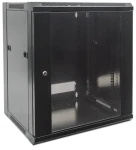 Intellinet Nástěnný rozvaděč 15U černý / Rozvaděč / 19" / 570x450 mm / nosnost 60 kg / nesmontovaný (711937)