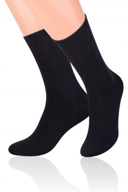 Pánské ponožky 015 Fortte black - Steven černá 38/40