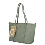 Trendy dámská koženková kabelka na rameno Felicia, zelená