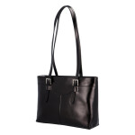 Kožená kabelka Naďa, černá