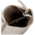 Trendy dámská koženková kabelka na rameno Nina, béžová