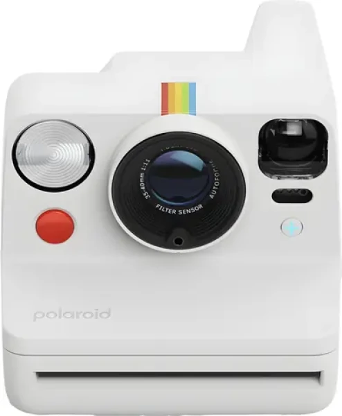 Polaroid Now+ Gen 3 bílá / Fotoaparát pro okamžitou fotografii / Bluetooth / Automatické ostření / Blesk (9161)