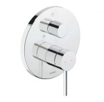 DURAVIT - Circle Baterie pod omítku, pro 2 spotřebiče, chrom CE5210012010
