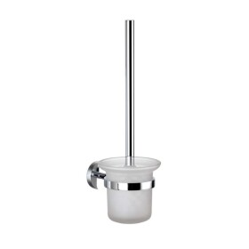 Kielle - Oudee WC štětka nástěnná s držákem, matné sklo/chrom 40502000