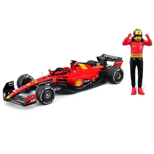 Bburago FORMULA RACING F1 Ferrari SF-23 (2023) s figurkou jezdce #16 Charles Leclerc