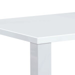 Jídelní stůl 160x90x76 cm, vysoký lesk bílý