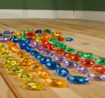TickiT Třídicí průhledné diamanty (144 ks)