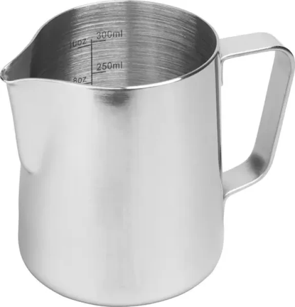 Rhinowares Pro stříbrná / Konvička na mléko / nerezová ocel / 360 ml (RHMJ12OZ)