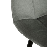 Židle barová, zelená látka, čtyřnohá kovová podnož, černý mat