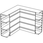 Hager GLT5010 parapetní lišta montážní elektroinstalační krabice (d x š) 71 mm x 64 mm 1 ks šedobílá (RAL 7035)