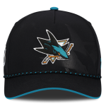 Pánská kšiltovka San Jose Sharks NHL Fanatics Black On Stage Podium Draft 2026 A-Frame Adjustable