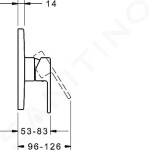 HANSA - Ronda Sprchová baterie pod omítku, chrom 83869573