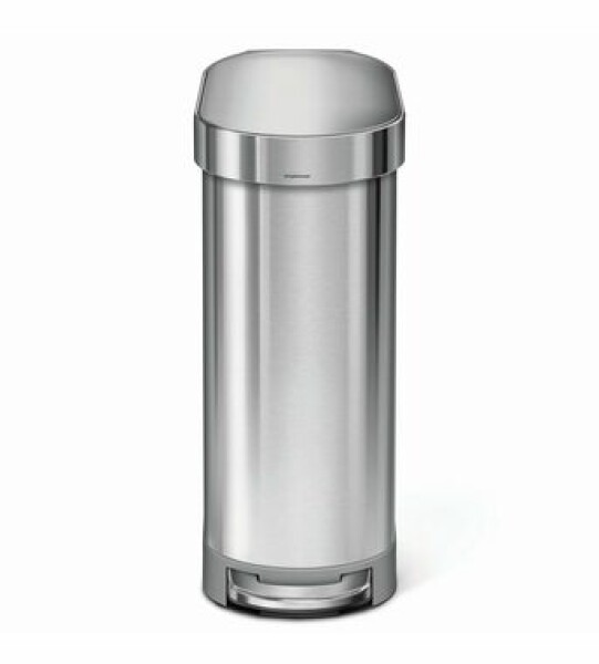 Simplehuman Úzký pedálový odpadkový koš Slim – 45 l / kartáčovaná nerez ocel/ FPP (CW2044)