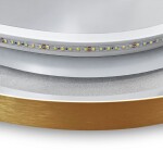 REA - Zrcadlo LED OVL 50x100cm Brush Gold HOM-02506