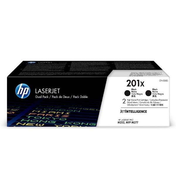 Hewlett-Packard HP CF400XD, černý (HP 201X) - originální toner (Dvojbalení)