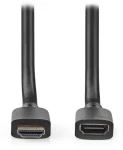 Nedis Ultra High Speed HDMI 2 m černá / Prodlužovací kabel HDMI / 8K 60Hz / 48 Gbps / Ethernet / zlacené konektory (CVGB35090BK20)